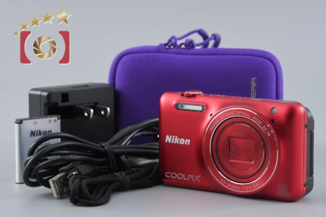 【中古】Nikon ニコン COOLPIX S6600 ラズベリー赤いこと コンパクトデジタルカメラ
