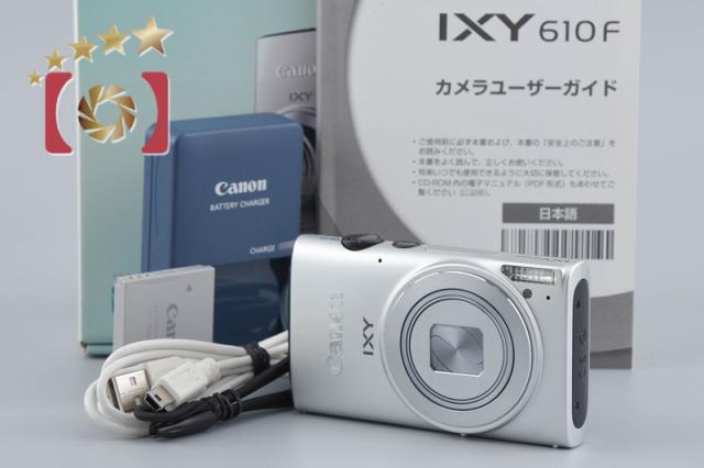 【中古】Canon キヤノン IXY 610F シルバー コンパクトデジタルカメラ 元箱付き