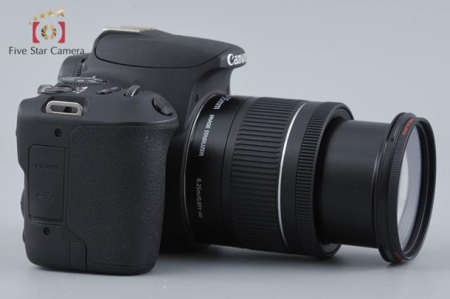 【中古】Canon キヤノン EOS Kiss X9 EF-S 18-55 IS STM 水晶体一揃いの道具 黒いこと シャッター出現率少ない