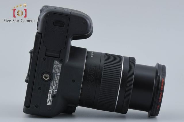 【中古】Canon キヤノン EOS Kiss X9 EF-S 18-55 IS STM 水晶体一揃いの道具 黒いこと シャッター出現率少ない
