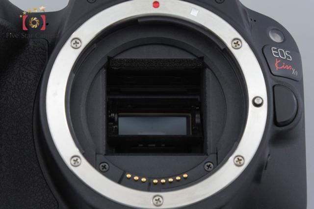 【中古】Canon キヤノン EOS Kiss X9 EF-S 18-55 IS STM 水晶体一揃いの道具 黒いこと シャッター出現率少ない