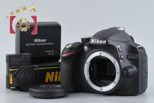 【中古】Nikon ニコン D3200 ブラック デジタル一眼レフカメラ