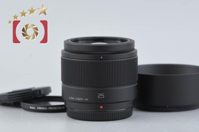【中古】Panasonic パナソニック LUMIX G 25mm f/1.7 ASPH. H-H025 ブラック