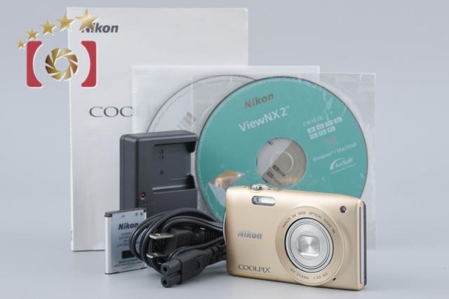 【中古】Nikon ニコン COOLPIX S3300 スイートゴールド コンパクトデジタルカメラ