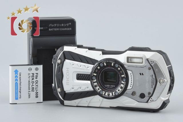 【中古】RICOH リコー PENTAX ペンタックス WG-40W ホワイト コンパクトデジタルカメラ