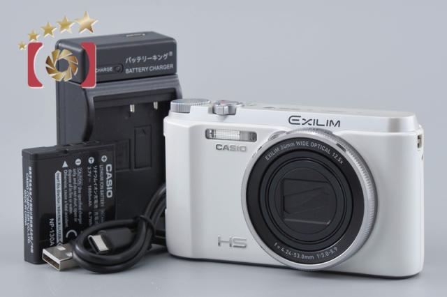 【中古】CASIO カシオ HIGH SPEED EXILIM EX-ZR1300 ホワイト コンパクトデジタルカメラ