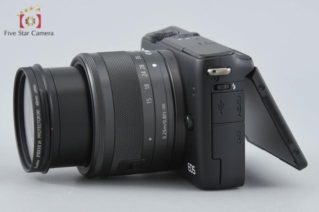 【中古】Canon キヤノン EOS M10 EF-M 15-45 IS STM 水晶体一揃いの道具 黒いこと