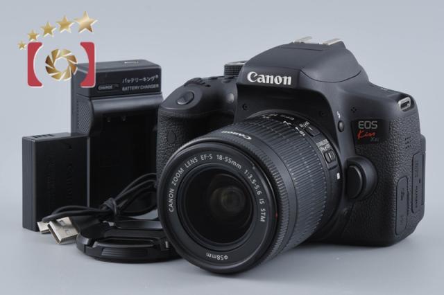 【中古】Canon キヤノン EOS Kiss X8i EF-S 18-55 IS STM 水晶体一揃いの道具