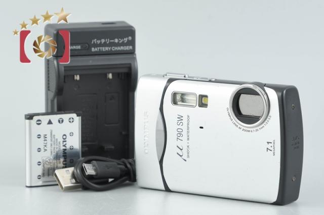 【中古】OLYMPUS オリンパス μ790SW プレミアムシルバー コンパクトデジタルカメラ