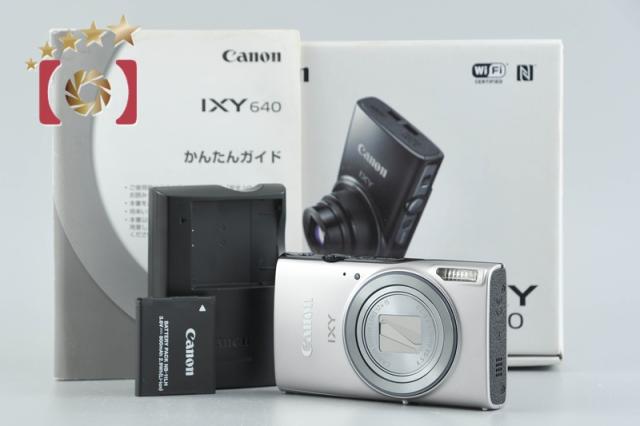 【中古】Canon キヤノン IXY 640 しろがね色 コンパクトデジタルカメラ 元箱付き添い人