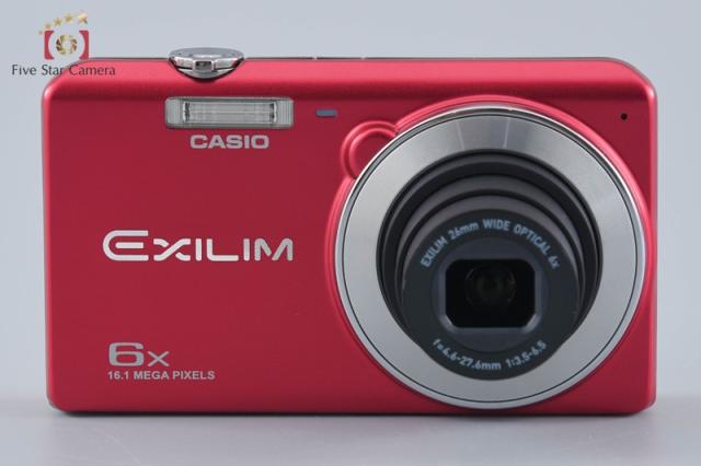 【中古】CASIO カシオ EXILIM EX-ZS28 レッド コンパクトデジタルカメラ 元箱付き_1
