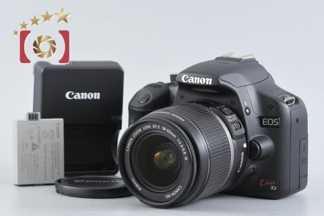【中古】Canon キヤノン EOS Kiss X3 EF-S 18-55 IS レンズキット