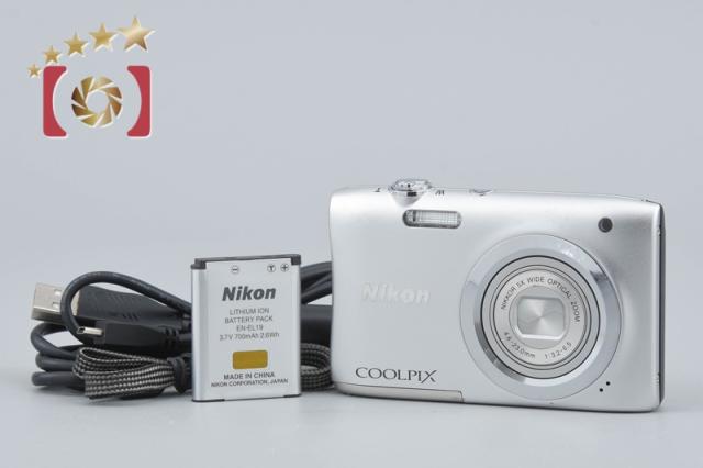 【中古】Nikon ニコン COOLPIX A100 シルバー コンパクトデジタルカメラ