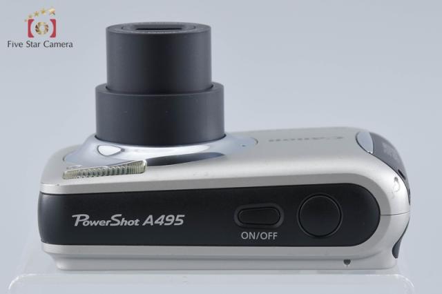 【中古】Canon キヤノン PowerShot A495 シルバー コンパクトデジタルカメラ_5