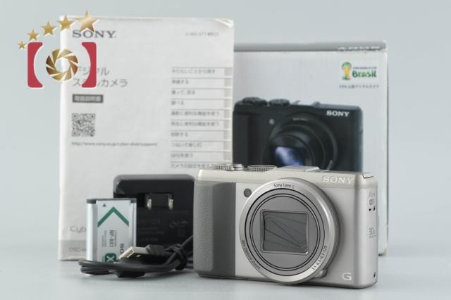 【中古】SONY ソニー Cyber-shot DSC-HX50V シルバー コンパクトデジタルカメラ 元箱付き 多言語対応