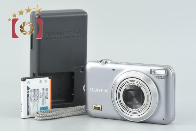 【中古】FUJIFILM 富士フイルム FINEPIX JX180 シルバー コンパクトデジタルカメラ