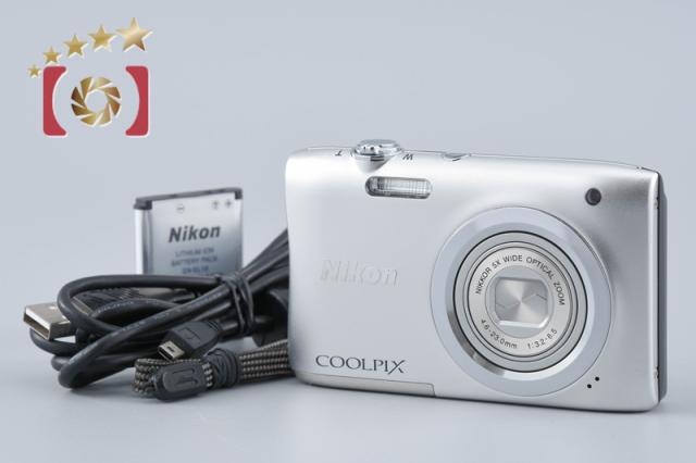 【中古】Nikon ニコン COOLPIX A100 シルバー コンパクトデジタルカメラ