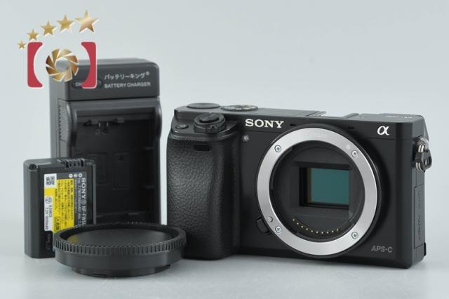 【中古】SONY ソニー α6000 ILCE-6000 黒いこと 鏡鑑受け答え一眼写真器 多言語相応う