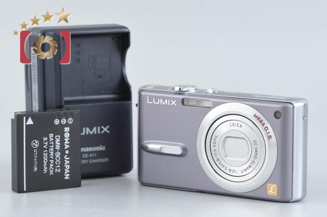 【中古】Panasonic パナソニック LUMIX DMC-FX9 モーブグレー コンパクトデジタルカメラ