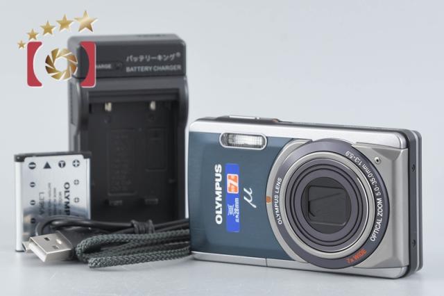 【中古】OLYMPUS オリンパス μ-7020 ダークグレー コンパクトデジタルカメラ