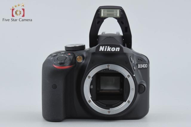 【中古】Nikon ニコン D3400 黒いこと ダブルズームキット シャッター出現率少ない 元箱付き添い人