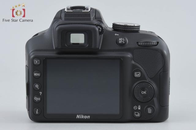 【中古】Nikon ニコン D3400 黒いこと ダブルズームキット シャッター出現率少ない 元箱付き添い人