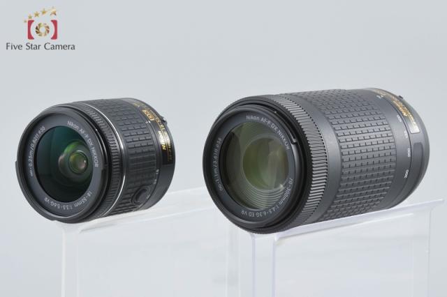 【中古】Nikon ニコン D3400 黒いこと ダブルズームキット シャッター出現率少ない 元箱付き添い人
