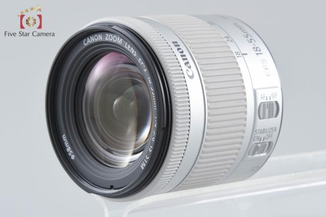 【中古】Canon キヤノン EOS Kiss X9 EF-S 18-55 IS STM 水晶体一揃いの道具 白いこと シャッター出現率少ない 元箱付き添い人