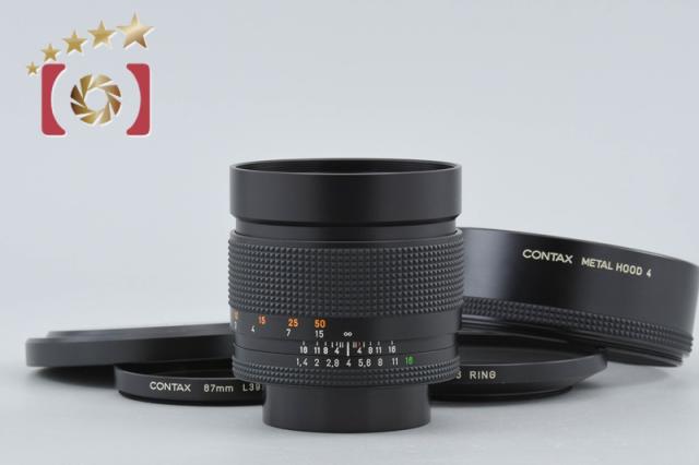 【中古】CONTAX コンタックス Carl Zeiss Planar 85mm f/1.4 T* MMJ