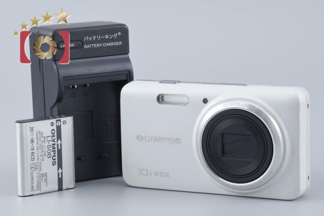 【中古】OLYMPUS オリンパス STYLUS VH-520 ホワイト コンパクトデジタルカメラ