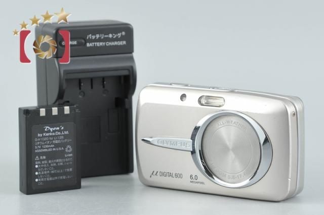【中古】OLYMPUS オリンパス μ DIGITAL 600 シルバー コンパクトデジタルカメラ