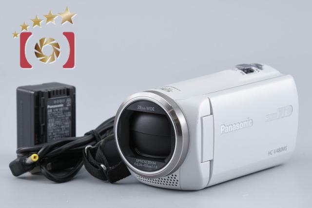 【中古】Panasonic パナソニック HC-V480MS ホワイト デジタルハイビジョンビデオカメラ