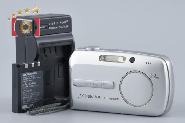 【中古】OLYMPUS オリンパス μ DIGITAL 800 シルバー コンパクトデジタルカメラ