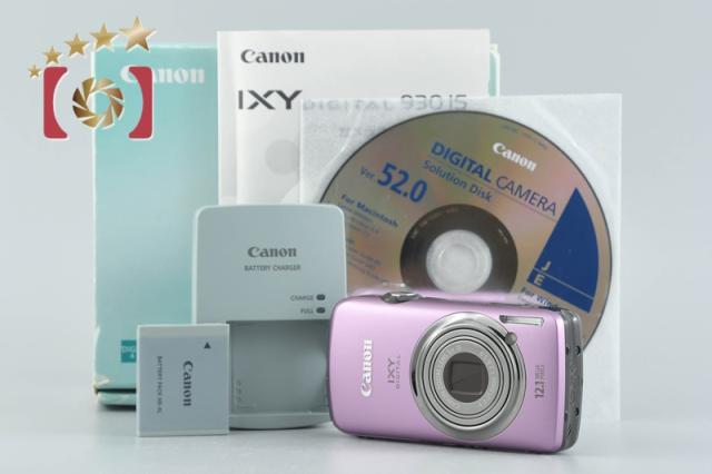 【中古】Canon キヤノン IXY Digital 930 IS パープル コンパクトデジタルカメラ 元箱付き