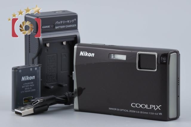 【中古】Nikon ニコン COOLPIX S60 ワインレッド コンパクトデジタルカメラ