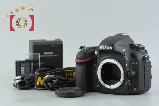 【中古】Nikon ニコン D600 デジタル一眼二眼レフ写真器 シャッター出現率少ない