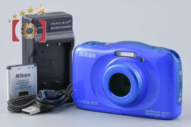 【中古】Nikon ニコン COOLPIX W100 ブルー コンパクトデジタルカメラ