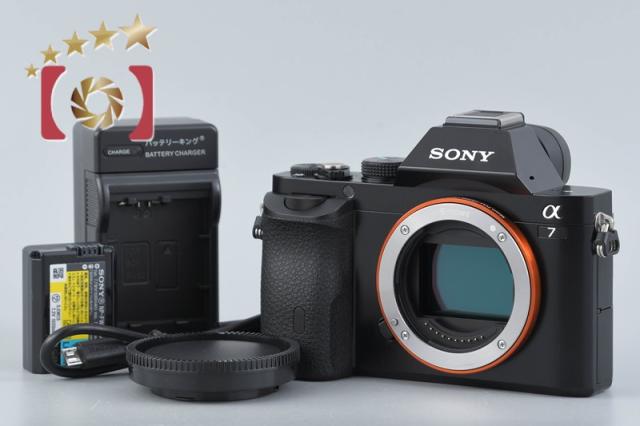 【中古】SONY ソニー α7 ILCE-7 鏡鑑受け答え一眼写真器 シャッター出現率少ない