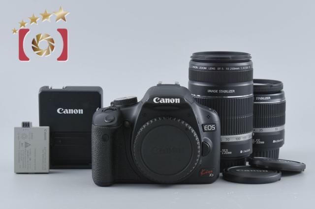 中古】Canon キヤノン EOS Kiss X3 ダブルズームキット 【公式通販】
