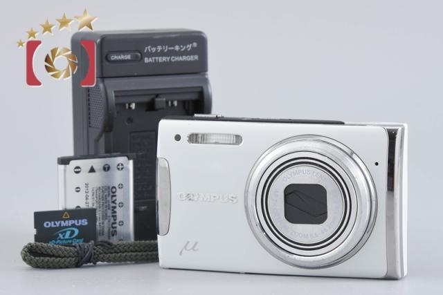 【中古】OLYMPUS オリンパス μ 1060 ホワイト コンパクトデジタルカメラ