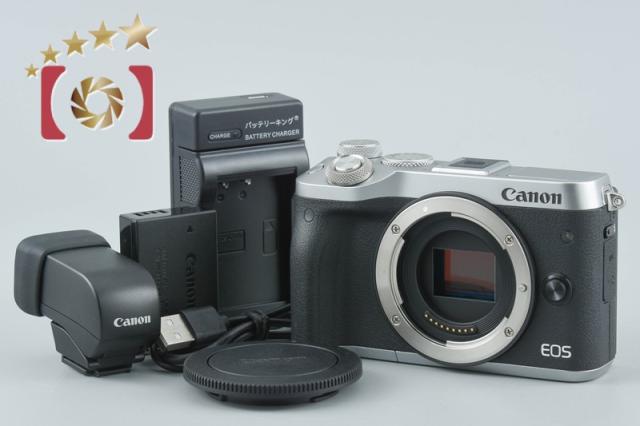 【中古】Canon キヤノン EOS M6 シルバー ミラーレス一眼カメラ