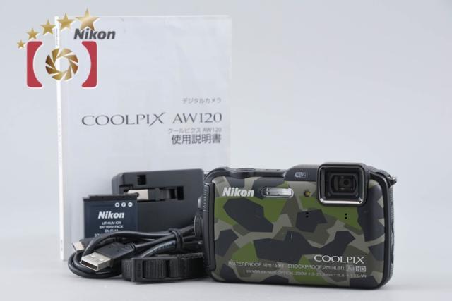 【中古】Nikon ニコン COOLPIX AW120 カムフラージュグリーン コンパクトデジタルカメラ 25,404円