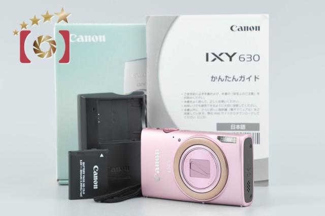 【中古】Canon キヤノン IXY 630 ピンク コンパクトデジタルカメラ 元箱付き