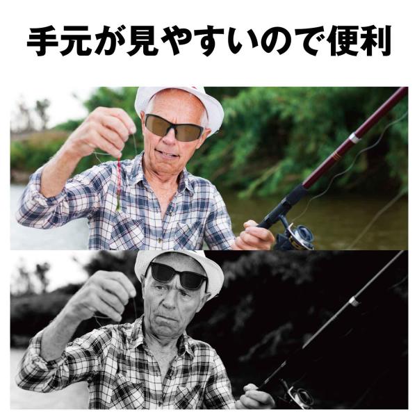 冒険王 偏光 老眼鏡 サングラス 老眼付きサングラス ミラーレンズ 偏光サングラス 男性 メンズ ZSB-301 ゼロステージ バイフォーカル 偏光グラス ドライブ 運転_4