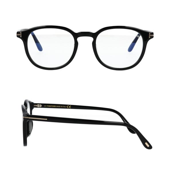 TOM FORD トムフォード メガネ ウェリントン ボストン FT5795-K-B/V 001 (TF5795-K-B 001) 黒縁 ブルーライトカット アジアンフィット【海外正規品】_3
