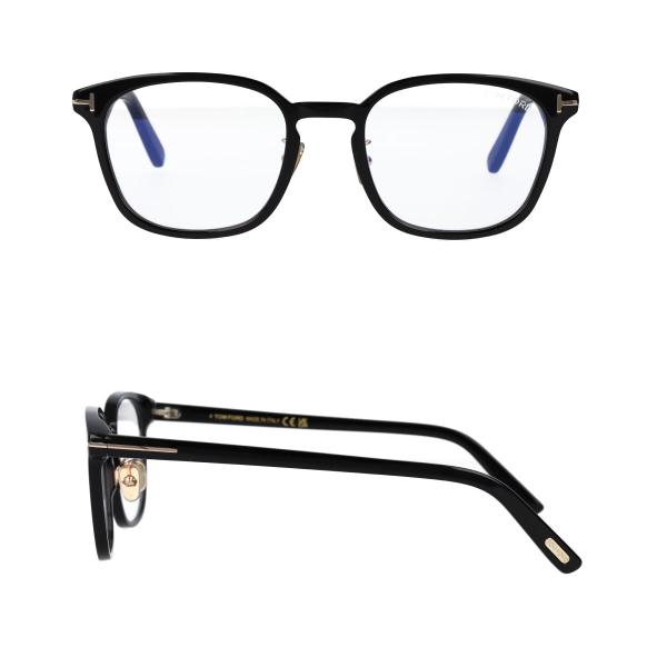 TOM FORD トムフォード メガネ ウェリントン型 ブルーライトカット アジアンフィット FT5997-K-B/V (TF5997-K-B) 001 眼鏡 黒縁 黒【海外正規品】_4