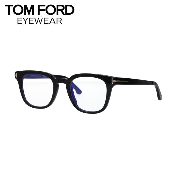 TOM FORD トムフォード メガネ ウェリントン型 ブルーライトカット アジアンフィット FT5999-K-B/V (TF5999-K-B) 001 眼鏡 黒縁 黒【海外正規品】