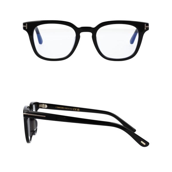 TOM FORD トムフォード メガネ ウェリントン型 ブルーライトカット アジアンフィット FT5999-K-B/V (TF5999-K-B) 001 眼鏡 黒縁 黒【海外正規品】_4