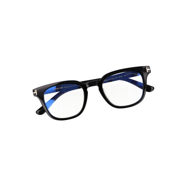 TOM FORD トムフォード メガネ ウェリントン型 ブルーライトカット アジアンフィット FT5999-K-B/V (TF5999-K-B) 001 眼鏡 黒縁 黒【海外正規品】_7