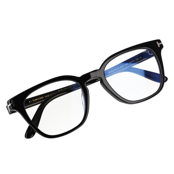 TOM FORD トムフォード メガネ ウェリントン ブルーライトカット アジアンフィット FT6014-K-B/V (TF6014-K-B) 001 眼鏡 黒 グレー クリアグレー 【海外正規品】_5